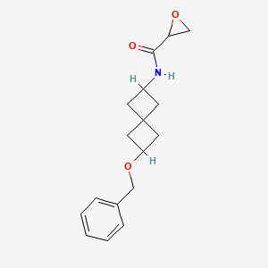 N-(2-Phenylmethoxyspiro[3.3]heptan-6-yl)oxirane-2-carboxamide