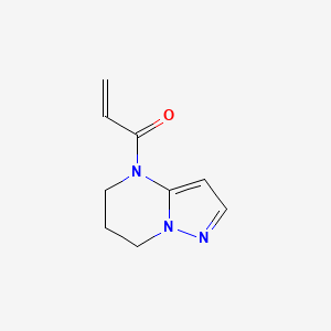 molecular formula C9H11N3O B2693082 1-(6,7-Dihydro-5H-pyrazolo[1,5-a]pyrimidin-4-yl)prop-2-en-1-one CAS No. 2175580-83-1