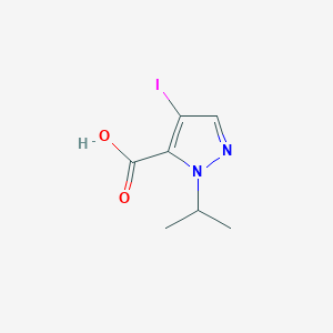 molecular formula C7H9IN2O2 B2693089 4-碘-1-异丙基-1H-吡唑-5-羧酸 CAS No. 1354703-50-6
