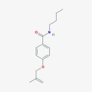 molecular formula C15H21NO2 B269309 N-butyl-4-[(2-methyl-2-propenyl)oxy]benzamide 