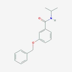 molecular formula C17H19NO2 B269310 3-(benzyloxy)-N-isopropylbenzamide 
