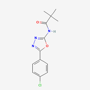 N-(5-(4-chlorophenyl)-1,3,4-oxadiazol-2-yl)pivalamide