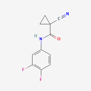 1-cyano-N-(3,4-difluorophenyl)cyclopropanecarboxamide