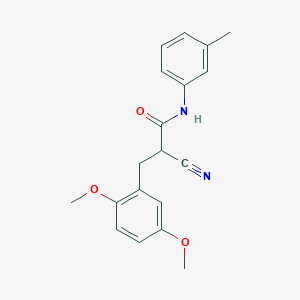 2-cyano-3-(2,5-dimethoxyphenyl)-N-(3-methylphenyl)propanamide
