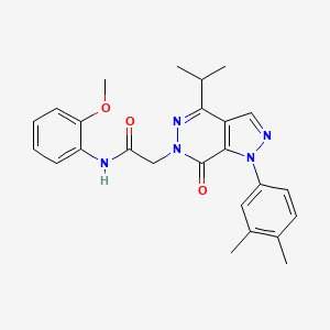 2-(1-(3,4-dimethylphenyl)-4-isopropyl-7-oxo-1H-pyrazolo[3,4-d]pyridazin-6(7H)-yl)-N-(2-methoxyphenyl)acetamide