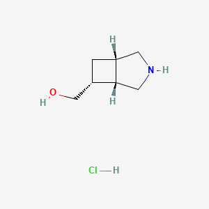 molecular formula C7H14ClNO B2693133 [(1S,5S,6R)-3-Azabicyclo[3.2.0]heptan-6-yl]methanol;hydrochloride CAS No. 2219376-43-7