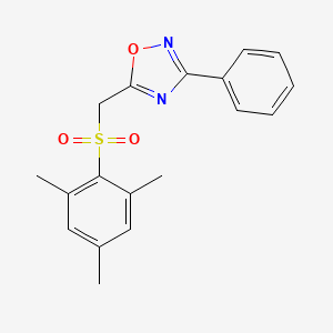 5-((Mesitylsulfonyl)methyl)-3-phenyl-1,2,4-oxadiazole