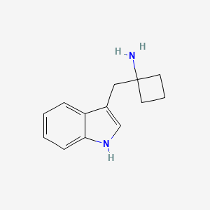 1-(1H-Indol-3-ylmethyl)cyclobutan-1-amine