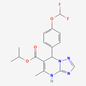 Isopropyl 7-(4-(difluoromethoxy)phenyl)-5-methyl-4,7-dihydro-[1,2,4]triazolo[1,5-a]pyrimidine-6-carboxylate