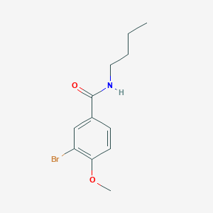 molecular formula C12H16BrNO2 B269316 3-bromo-N-butyl-4-methoxybenzamide 