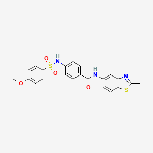 4-(4-methoxyphenylsulfonamido)-N-(2-methylbenzo[d]thiazol-5-yl)benzamide