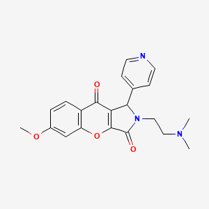 2-(2-(Dimethylamino)ethyl)-6-methoxy-1-(pyridin-4-yl)-1,2-dihydrochromeno[2,3-c]pyrrole-3,9-dione