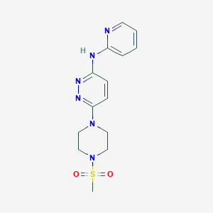 6-(4-(methylsulfonyl)piperazin-1-yl)-N-(pyridin-2-yl)pyridazin-3-amine