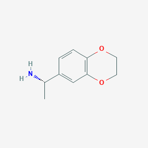 molecular formula C10H13NO2 B2693174 (1S)-1-(2,3-dihydro-1,4-benzodioxin-6-yl)ethan-1-amine CAS No. 1212163-78-4