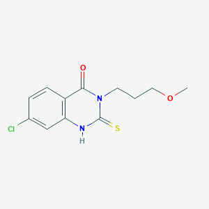 7-Chloro-3-(3-methoxypropyl)-2-sulfanyl-3,4-dihydroquinazolin-4-one