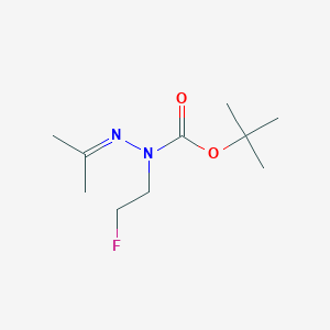 molecular formula C10H19FN2O2 B2693194 N-(2-fluoroethyl)-N'-(propan-2-ylidene)(tert-butoxy)carbohydrazide CAS No. 809282-56-2