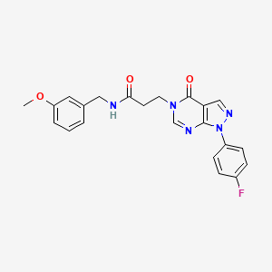 3-(1-(4-fluorophenyl)-4-oxo-1H-pyrazolo[3,4-d]pyrimidin-5(4H)-yl)-N-(3-methoxybenzyl)propanamide