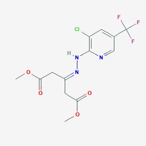 Dimethyl 3-{2-[3-chloro-5-(trifluoromethyl)-2-pyridinyl]hydrazono}pentanedioate