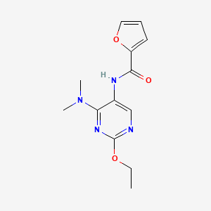 molecular formula C13H16N4O3 B2693207 N-(4-(dimethylamino)-2-ethoxypyrimidin-5-yl)furan-2-carboxamide CAS No. 1798675-63-4