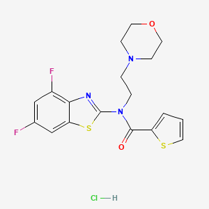 N-(4,6-difluorobenzo[d]thiazol-2-yl)-N-(2-morpholinoethyl)thiophene-2-carboxamide hydrochloride