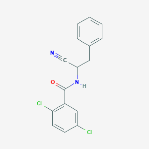 2,5-dichloro-N-(1-cyano-2-phenylethyl)benzamide