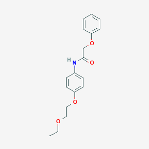 molecular formula C18H21NO4 B269323 N-[4-(2-ethoxyethoxy)phenyl]-2-phenoxyacetamide 