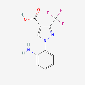 1-(2-aminophenyl)-3-(trifluoromethyl)-1H-pyrazole-4-carboxylic acid