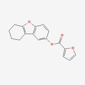 molecular formula C17H14O4 B2693246 6,7,8,9-Tetrahydrodibenzofuran-2-yl furan-2-carboxylate CAS No. 373612-18-1