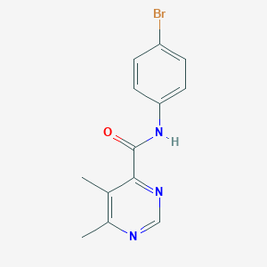 N-(4-bromophenyl)-5,6-dimethylpyrimidine-4-carboxamide