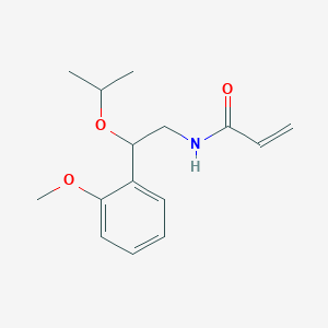 molecular formula C15H21NO3 B2693265 N-[2-(2-Methoxyphenyl)-2-propan-2-yloxyethyl]prop-2-enamide CAS No. 2411306-95-9