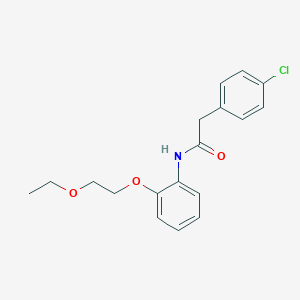 2-(4-chlorophenyl)-N-[2-(2-ethoxyethoxy)phenyl]acetamide