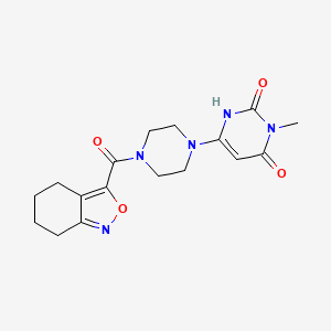3-methyl-6-(4-(4,5,6,7-tetrahydrobenzo[c]isoxazole-3-carbonyl)piperazin-1-yl)pyrimidine-2,4(1H,3H)-dione