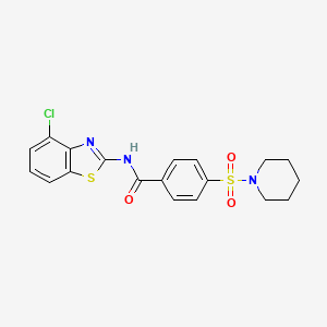 N-(4-chlorobenzo[d]thiazol-2-yl)-4-(piperidin-1-ylsulfonyl)benzamide