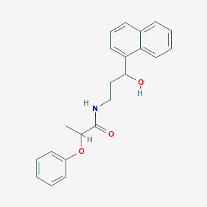 N-(3-hydroxy-3-(naphthalen-1-yl)propyl)-2-phenoxypropanamide