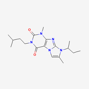 8-(sec-butyl)-3-isopentyl-1,7-dimethyl-1H-imidazo[2,1-f]purine-2,4(3H,8H)-dione