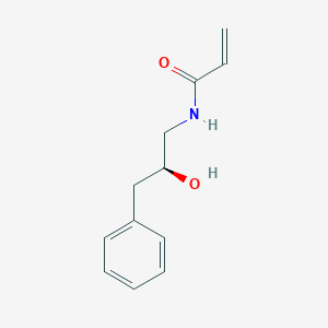 molecular formula C12H15NO2 B2693330 N-[(2S)-2-Hydroxy-3-phenylpropyl]prop-2-enamide CAS No. 2305148-84-7