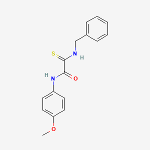 molecular formula C16H16N2O2S B2693347 2-(Benzylamino)-N-(4-methoxyphenyl)-2-thioxoacetamide CAS No. 298217-89-7
