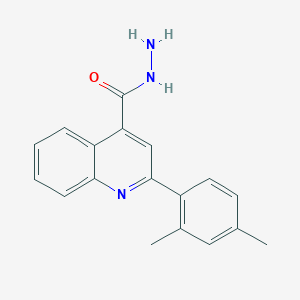 molecular formula C18H17N3O B2693354 2-(2,4-Dimethylphenyl)quinoline-4-carbohydrazide CAS No. 524934-05-2
