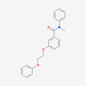 molecular formula C22H21NO3 B269338 N-methyl-3-(2-phenoxyethoxy)-N-phenylbenzamide 