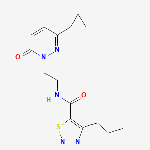 N-(2-(3-cyclopropyl-6-oxopyridazin-1(6H)-yl)ethyl)-4-propyl-1,2,3-thiadiazole-5-carboxamide