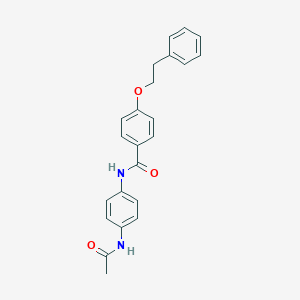 molecular formula C23H22N2O3 B269339 N-[4-(acetylamino)phenyl]-4-(2-phenylethoxy)benzamide 