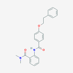 molecular formula C24H24N2O3 B269340 N,N-dimethyl-2-{[4-(2-phenylethoxy)benzoyl]amino}benzamide 