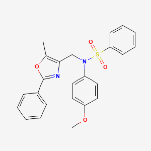N-(4-methoxyphenyl)-N-((5-methyl-2-phenyloxazol-4-yl)methyl)benzenesulfonamide
