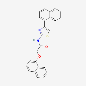 2-naphthalen-1-yloxy-N-(4-naphthalen-1-yl-1,3-thiazol-2-yl)acetamide