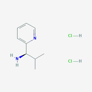 molecular formula C9H16Cl2N2 B2693410 (R)-2-甲基-1-吡啶-2-基-丙基胺 盐酸盐 CAS No. 1965305-37-6