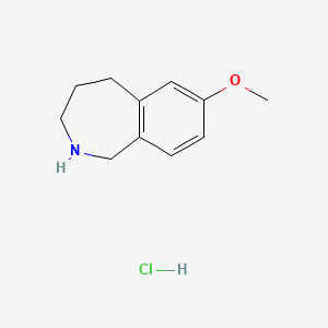 molecular formula C11H16ClNO B2693429 7-methoxy-2,3,4,5-tetrahydro-1H-2-benzazepine hydrochloride CAS No. 57644-67-4