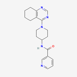 molecular formula C19H23N5O B2693435 N-(1-(5,6,7,8-tetrahydroquinazolin-4-yl)piperidin-4-yl)nicotinamide CAS No. 2034258-38-1