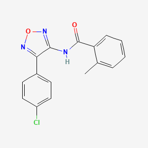 N-[4-(4-chlorophenyl)-1,2,5-oxadiazol-3-yl]-2-methylbenzamide