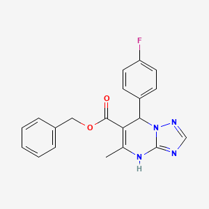 Benzyl 7-(4-fluorophenyl)-5-methyl-4,7-dihydro-[1,2,4]triazolo[1,5-a]pyrimidine-6-carboxylate