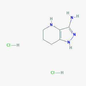 1H,4H,5H,6H,7H-pyrazolo[4,3-b]pyridin-3-amine dihydrochloride